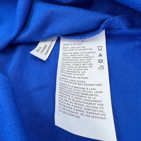 NAUTICA NAVY, 100%COTTON, ROYAL BLUE, SHORT SLEEVES T-SHIRT - Picture 11 of 12